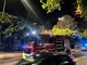 Incendio in serata a Varese: edificio in fiamme in viale Aguggiari