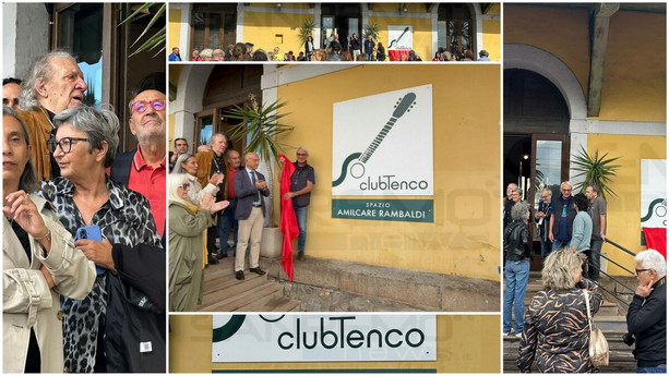 Sanremo celebra Amilcare Rambaldi: targa davanti alla sede del Tenco, Mager &quot;Crediamo nel valore culturale del Club&quot; (Foto e video)