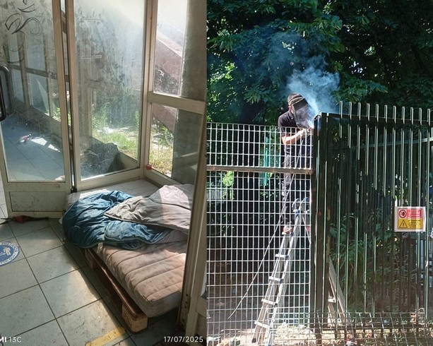Blindati gli ingressi delle piscine abbandonate, bivacchi e dormitori ovunque [FOTO]