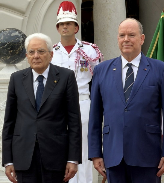 Sergio Mattarella a Monaco per la prima visita di Stato di un Presidente italiano: due giorni tra Italia e Principato (Foto)