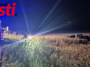 Incidente nella notte a Castell'Alfero, grave un giovane automobilista