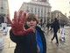 Cappio al collo e mani insanguinate: in piazza Castello sit-in pro donne iraniane [FOTO]