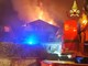 FOTO. Notte di fuoco a Ranco: abitazione in fiamme, due intossicati