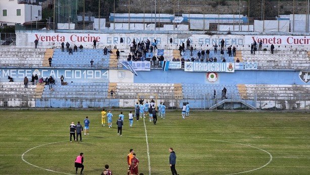 Calcio. Serie D, una buona Sanremese si fa riprendere dal Saluzzo: è 1-1 al &quot;Comunale&quot; (Foto)