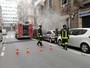 Paura in una lavanderia, un'asciugatrice prende fuoco, traffico temporaneamente bloccato (FOTO E VIDEO)