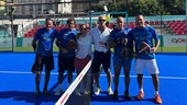 Sanremo Padel Finals, mattinata nel segno del calcio: Albertini e Amoruso vincono l’esibizione contro Di Canio e Marcolin (Foto)