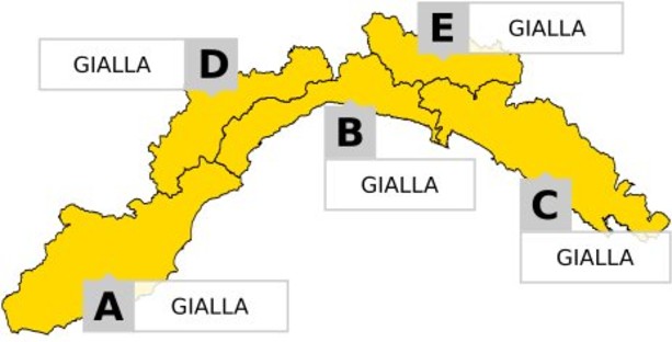 Maltempo: allerta gialla sulla Liguria, al momento non si registrano danni Maltempo: allerta gialla sulla Liguria, al momento non si registrano danni