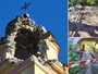 Fulmine colpisce il campanile della chiesa di Corte di Molini di Triora: evacuate una decina di persone, oggi nuove verifiche statiche (Foto)