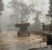 Sanremo: liberata a tempo di record strada Ernesto Marsaglia, ora si può raggiungere Borello e San Romolo (Foto)