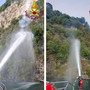 VIDEO e FOTO. Incendio di Leggiuno: anche l'acqua del lago per spegnere le fiamme. Ancora focolai attivi VIDEO e FOTO. Incendio di Leggiuno: anche l'acqua del lago per spegnere le fiamme. Ancora focolai attivi