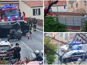 Pietra, incidente sulla via Aurelia: auto cappottata su un fianco. Soccorsi mobilitati, traffico in tilt