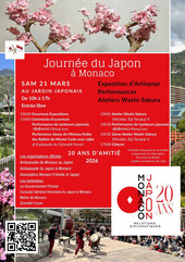 Il Giappone a Monaco: il 21 marzo il Grimaldi Forum ospita una giornata di cultura nipponica per celebrare i 20 anni delle relazioni diplomatiche