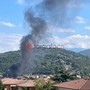 Densa colonna di fumo in centro a Villanova: intervengono i Vigili del Fuoco Densa colonna di fumo in centro a Villanova: intervengono i Vigili del Fuoco