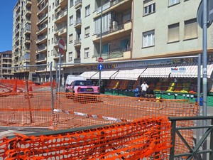 Cantieri di piazza Baldissera, commercianti in affanno: "Incassi giù anche dell’80%"