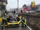 Auto ribaltata sul Sempione a Sesto Calende: ferita una donna di 51 anni