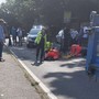 FOTO. Donna investita sulle strisce in via Borghi a Varese: è grave