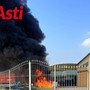 Incendio in un capannone  a Isola d’Asti, intervento rapido dei Vigili del Fuoco