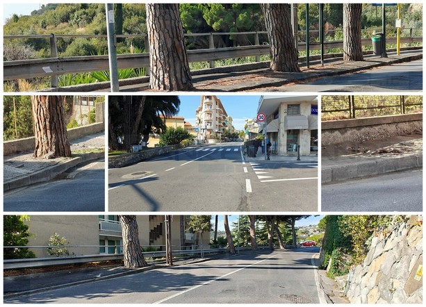 Sanremo: via Padre Semeria, abbiamo viaggiato tra asfalti sconnessi e marciapiedi pericolanti (Foto e Video)