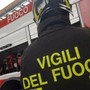 Pomeriggio di paura a Calliano per un vasto incendio che ha coinvolto quattro abitazioni