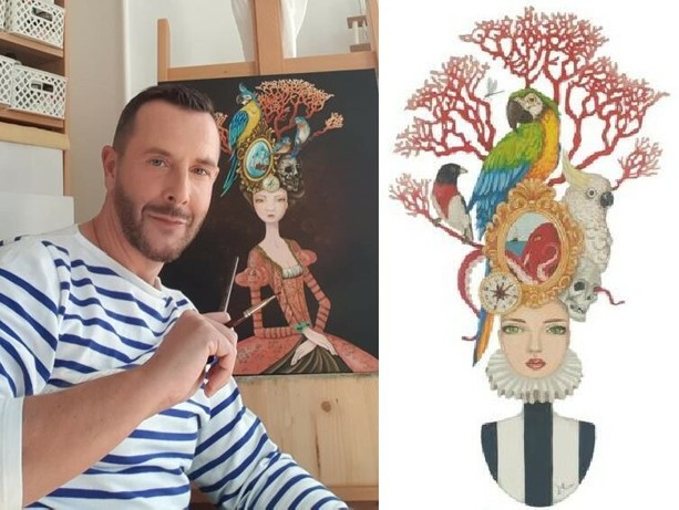 “Quand la peinture rencontre la haute couture”: Ludovic Aimé protagonista a Saint-Jean-Cap-Ferrat