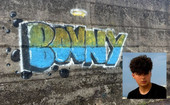 Nei murales e nel silenzio tutto l'amore, ma anche il dolore, di Luino per Lorenzo "Bonny" Bonaccurso: «Ogni parola sembra troppo piccola»