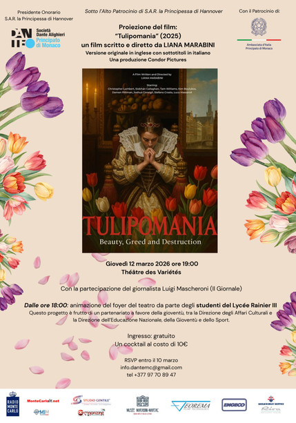 “Tulipomania”, il nuovo film di Liana Marabini in proiezione al Théâtre des Variétés di Monaco