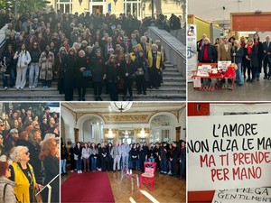 Sanremo si ferma per dire “basta” alla violenza sulle donne. Mager e Fellegara: “Serve un cambiamento culturale profondo” (Foto e video)