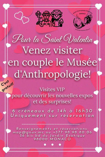 San Valentino al Museo d’Anthropologie: un’esperienza VIP in coppia