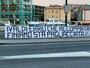 Calcio | Savona. Caso ripescaggio, striscione dei tifosi contro Giulio Ivaldi e Cristina Erriu