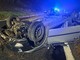 FOTO. Si ribaltano con l'auto, in curva, sulla superstrada a Malgesso: feriti tre ragazzi