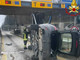 Si ribalta con l'auto al casello dell'autostrada di Gallarate Si ribalta con l'auto al casello dell'autostrada di Gallarate