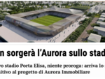 Il progetto stadio di Aurora Immobiliare? A Lucca e Rimini è finito nel nulla. Motivazioni: «Non è sostenibile», «Serie lacune» Il progetto stadio di Aurora Immobiliare? A Lucca e Rimini è finito nel nulla. Motivazioni: «Non è sostenibile», «Serie lacune»
