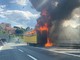 Autoarticolato in fiamme sull'A10: intervento dei vigili del fuoco ad Albisola (FOTO)