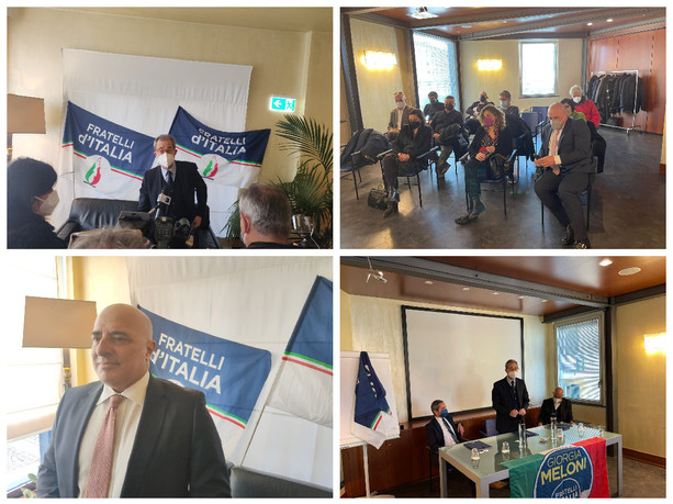 Da Imperia l’ultimatum di Fratelli d’Italia a Toti: Rosso “La smetta di pensare alla politica e faccia il presidente della Regione” (foto e video) Da Imperia l’ultimatum di Fratelli d’Italia a Toti: Rosso “La smetta di pensare alla politica e faccia il presidente della Regione” (foto e video)