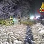 FOTO. Neve, allagamenti, piante cadute, frane: una notte di superlavoro per i vigili del fuoco per il maltempo