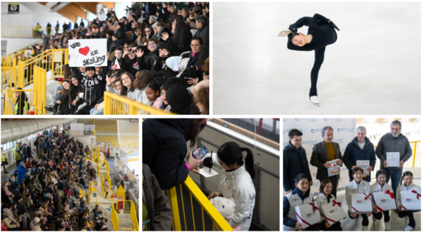 FOTO e VIDEO. In 700 stregati dal volo degli angeli giapponesi del pattinaggio: «Grazie Varese, ci hai fatto stare bene»