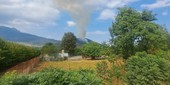 Incendio sul Mombracco, fiamme a Revello sopra Morra San Martino