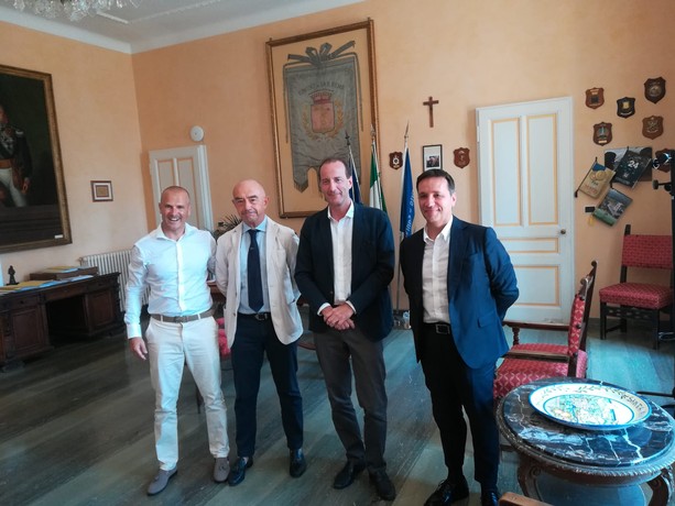 Sanremo: incontro del sindaco e dell'assessore Sindoni con i dirigenti Rai Sanremo: incontro del sindaco e dell'assessore Sindoni con i dirigenti Rai