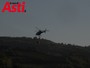 Incendio boschivo a Canelli, in corso le operazioni di spegnimento con elicottero