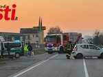 Caos viabilità all'altezza di Quarto dopo un incidente tra auto e moto Caos viabilità all'altezza di Quarto dopo un incidente tra auto e moto