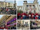 Sanremo, la sfilata delle bande accende il centro: musica e colori aprono il weekend dei fiori (Foto e Video)