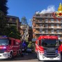 Incendio in via Crispi: in fiamme un appartamento