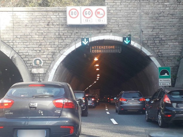 Autostrada A7, riaperto il tratto tra Busalla e Ronco Scrivia: 9 km di coda