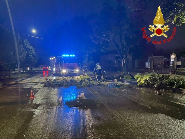 I danni del maltempo di venerdì: venti gli interventi dei vigili del fuoco nel Varesotto