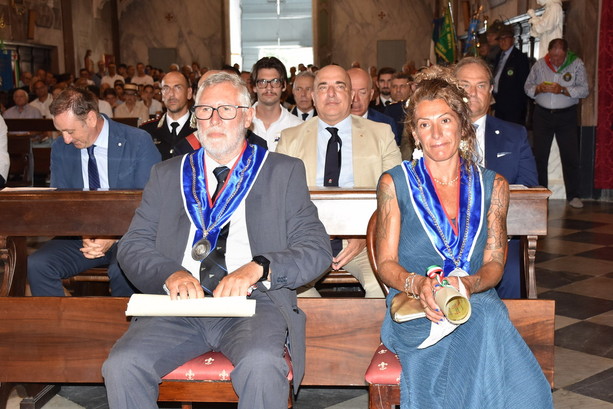 Sanremo: Ferrgosto, al Santuario della Madonna della Costa l'investitura dei due nuovi Consoli del Mare (Foto e Video)