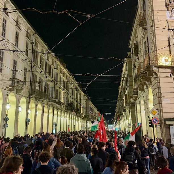 Sumud flotilla, anche Torino in piazza dopo l’intervento di Israele