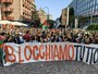 Flottilla fermata da Israele,  universitari in corteo a Torino: &quot;Blocchiamo tutto. Angurie sì, Meloni no&quot; [FOTO]