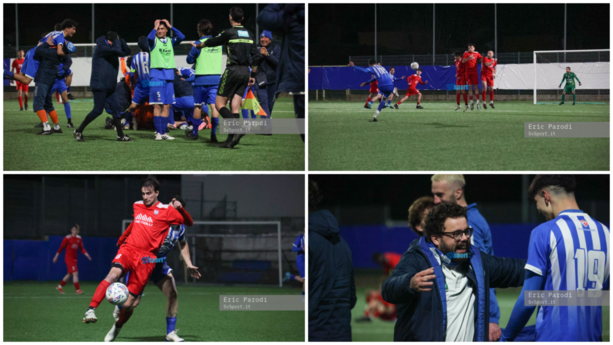 Calcio, Il Ceriale conquista la finale di Coppa Italia: il trionfo biancoblu a Busalla in 205 scatti (FOTOGALLERY)