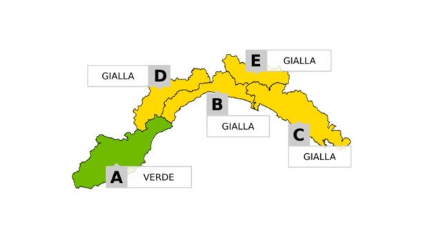 Torna il maltempo: allerta gialla per temporali sul levante e in Val Bormida