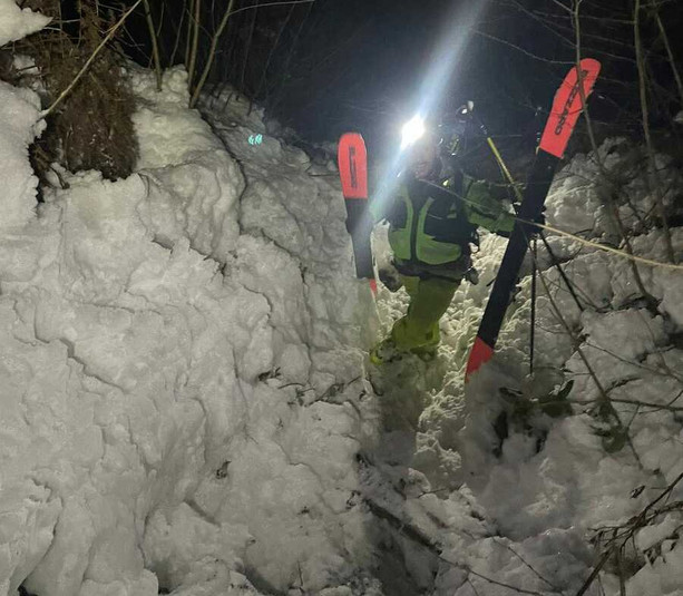Sciatore si perde fuoripista tra Artesina e Rastello, salvato dal Soccorso Alpino